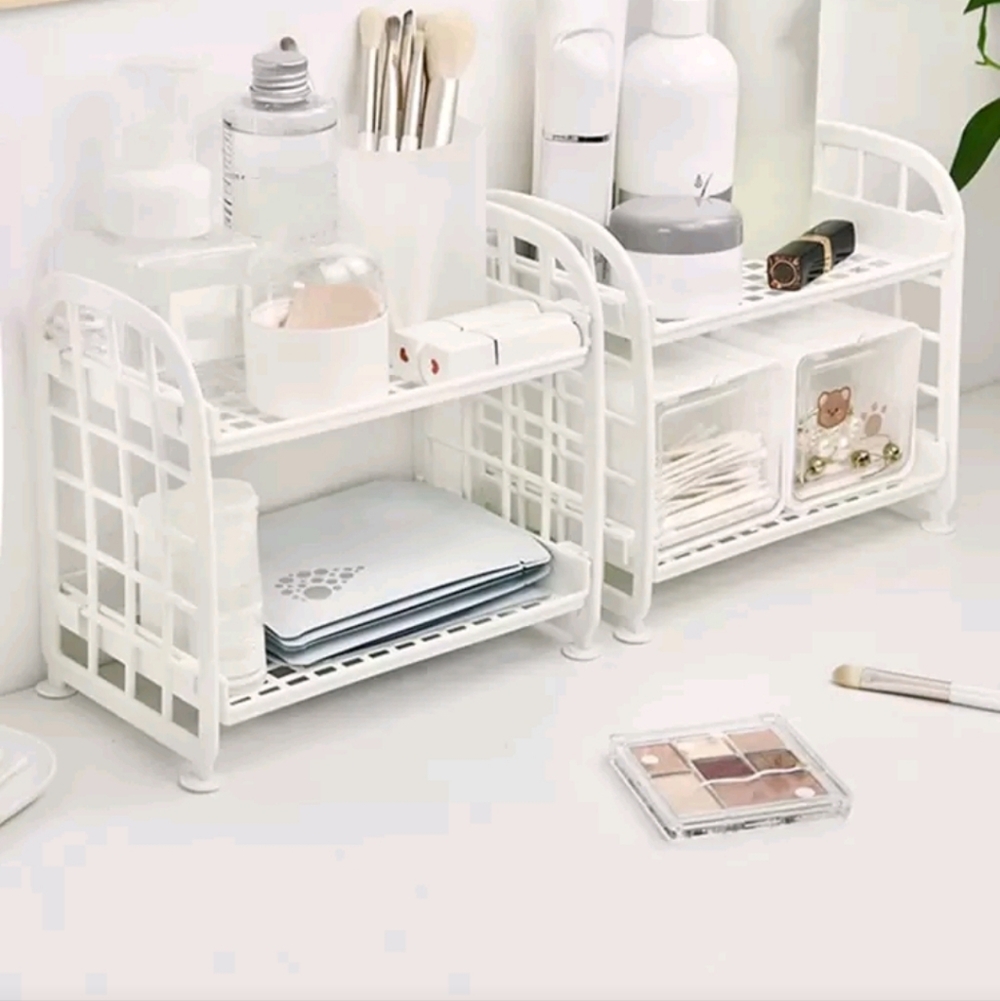 SHEIN White Two-Tier Storage Rack - Picture 4 of 4